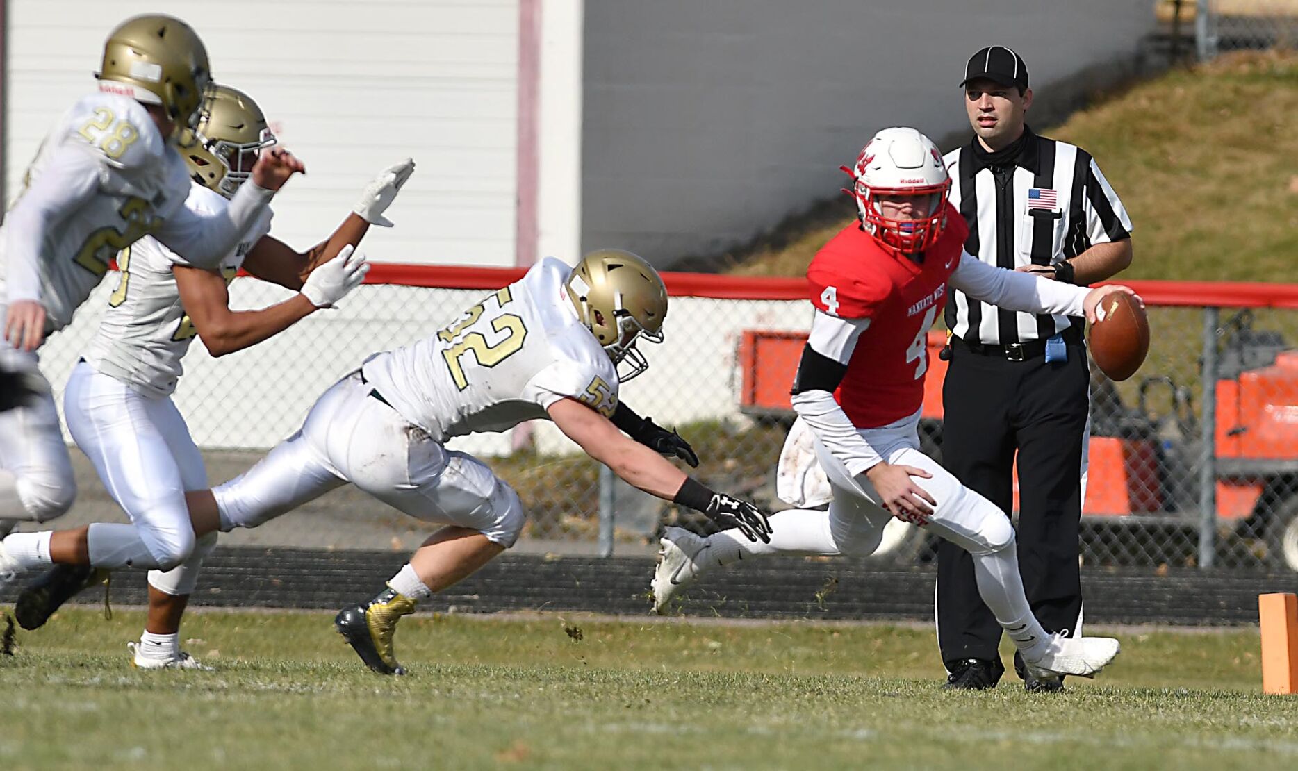 Mankato West football v. Rochester Mayo 3